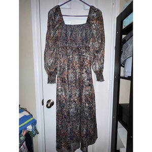 Women's o.p.t Dress Size S Blue Floral